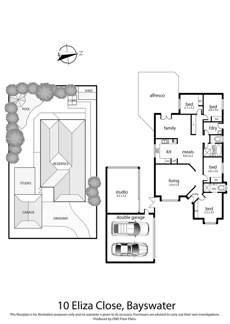 Floorplan of Homely house listing, 10 Eliza Close, Bayswater VIC 3153