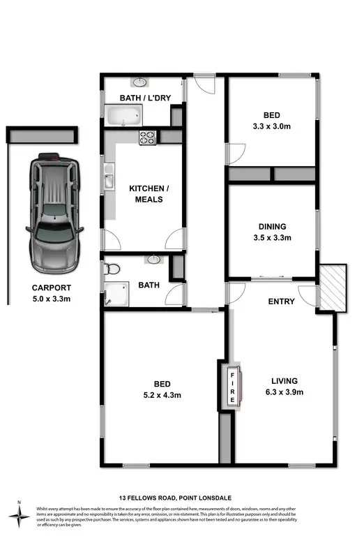 Floorplan of Homely house listing, 10 Maffra Court, Point Lonsdale VIC 3225