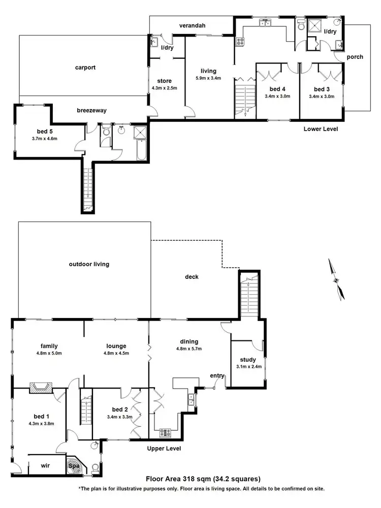 Floorplan of Homely house listing, 35-39 Highcliff Road, Upwey VIC 3158