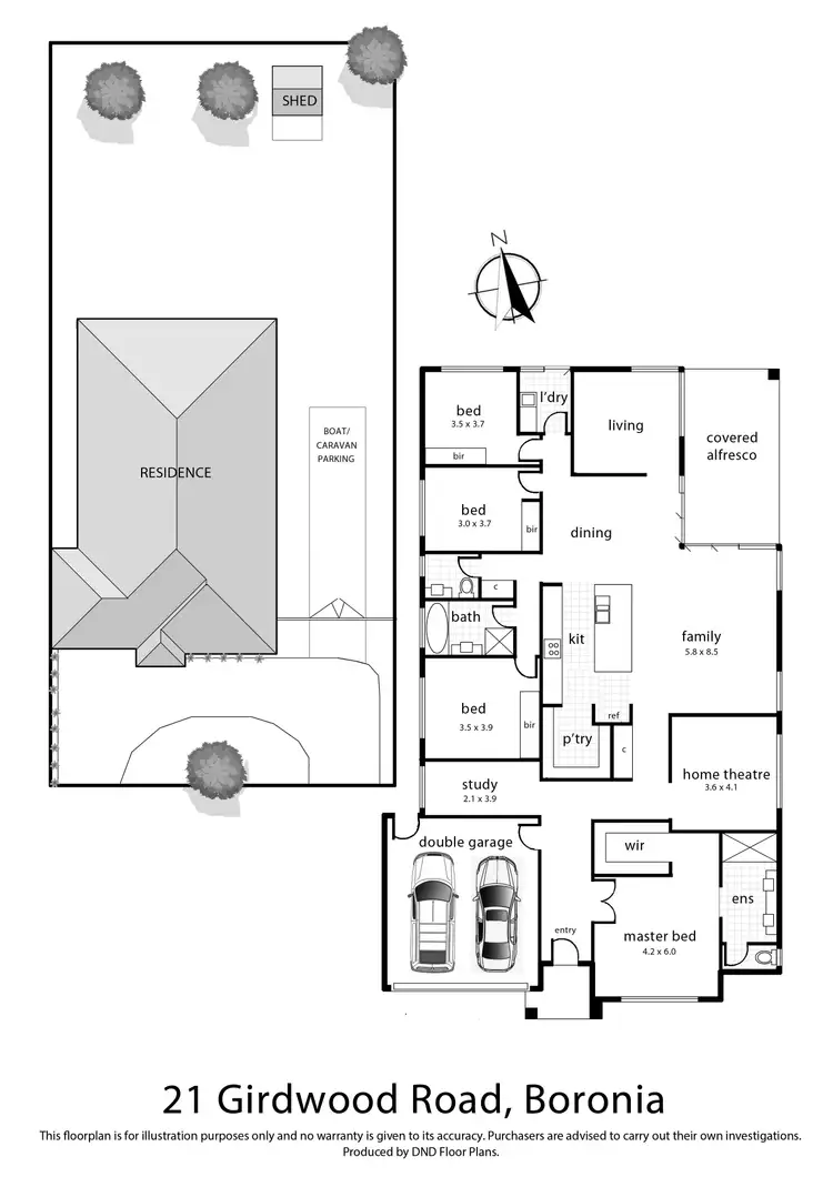 Floorplan of Homely house listing, 21 Girdwood Road, Boronia VIC 3155