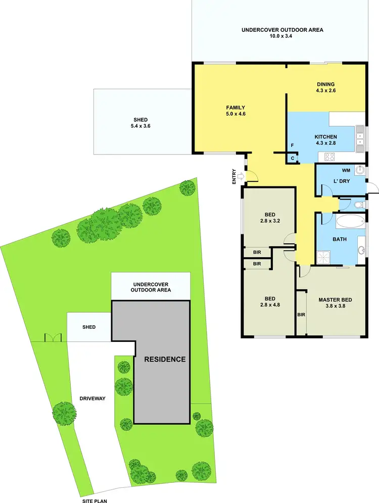 Floorplan of Homely house listing, 41 Blackwood Drive, Hampton Park VIC 3976