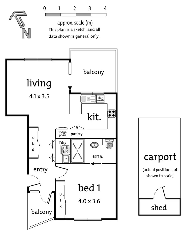 Floorplan of Homely apartment listing, 7/24 Rose Street, Box Hill VIC 3128
