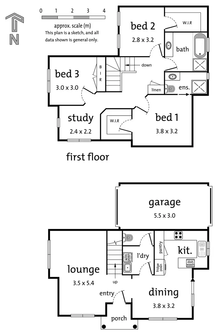 Floorplan of Homely townhouse listing, 6/12-14 Bond Street, Ringwood VIC 3134