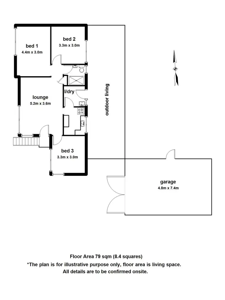Floorplan of Homely house listing, 6 Coral  Court, Boronia VIC 3155