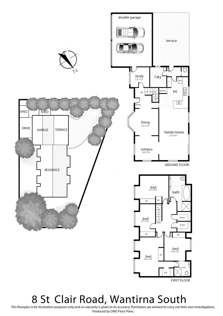 Floorplan of Homely house listing, 8 St Clair Road, Wantirna South VIC 3152