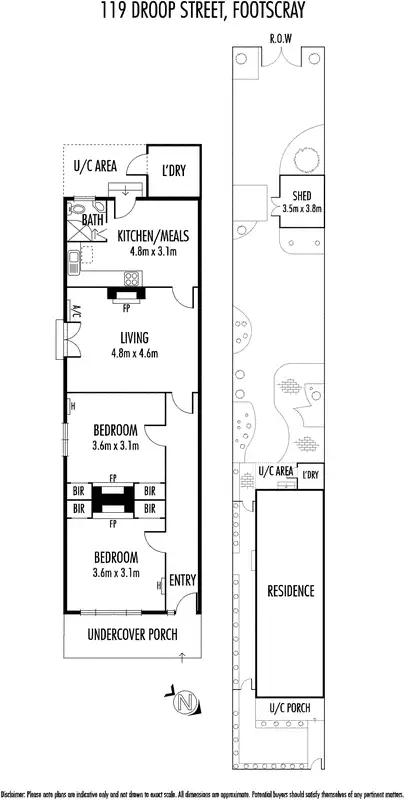 Floorplan of Homely house listing, 119 Droop Street, Footscray VIC 3011