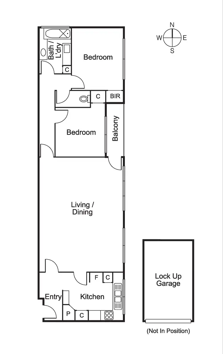 Floorplan of Homely apartment listing, 6/32 Walsh Street, Ormond VIC 3204