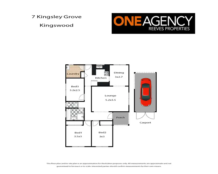 Floorplan of Homely house listing, 7 Kingsley Grove, Kingswood NSW 2747