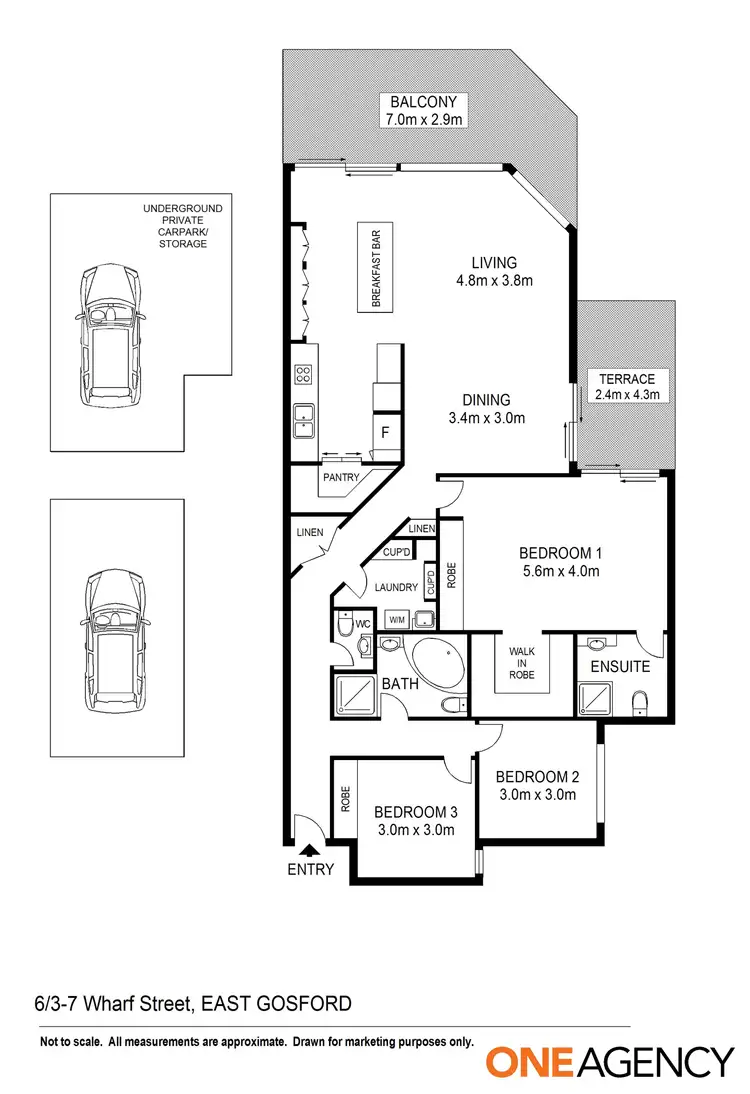 Floorplan of Homely apartment listing, 6/3-7 Wharf Street, East Gosford NSW 2250