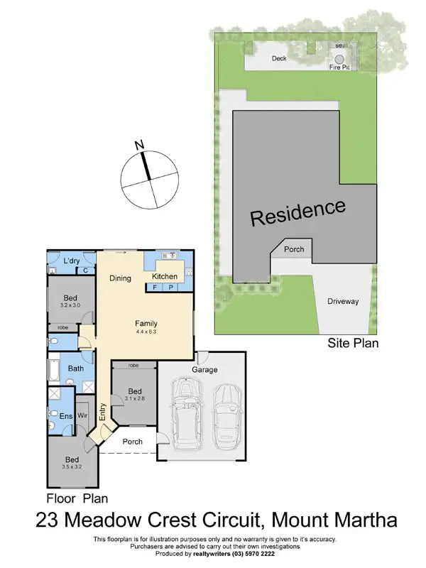 Floorplan of Homely house listing, 23 Meadow Crest Circuit, Mount Martha VIC 3934
