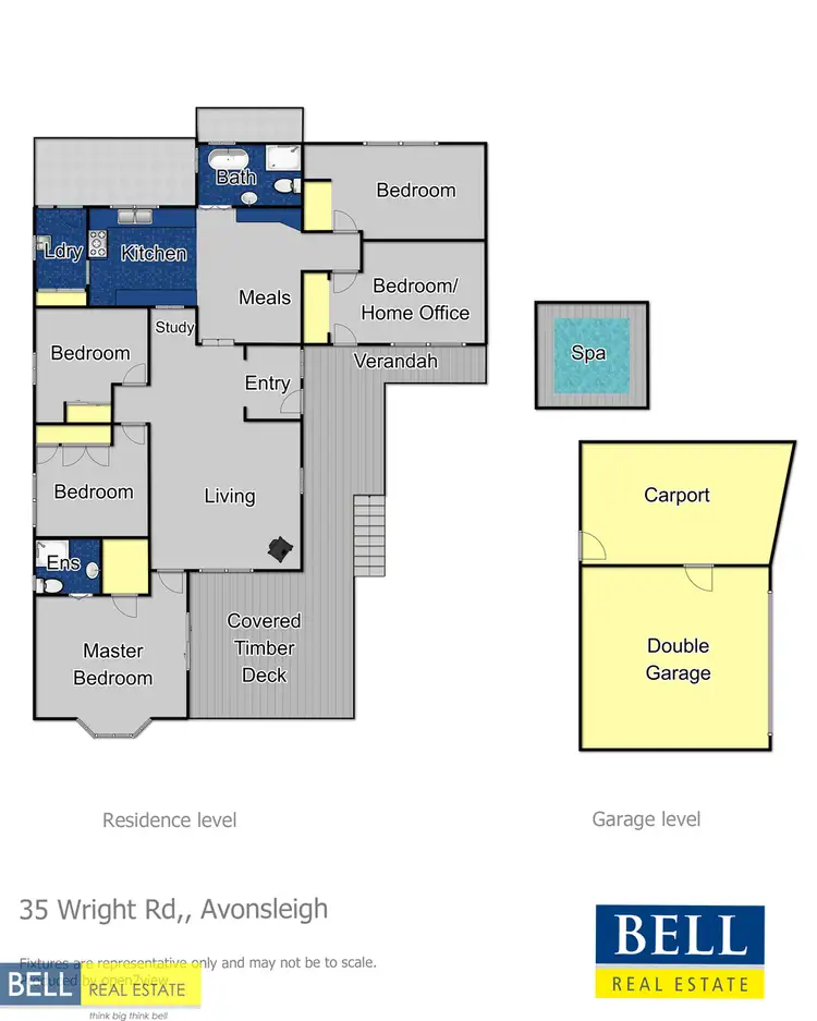 Floorplan of Homely house listing, 35 Wright Road, Avonsleigh VIC 3782