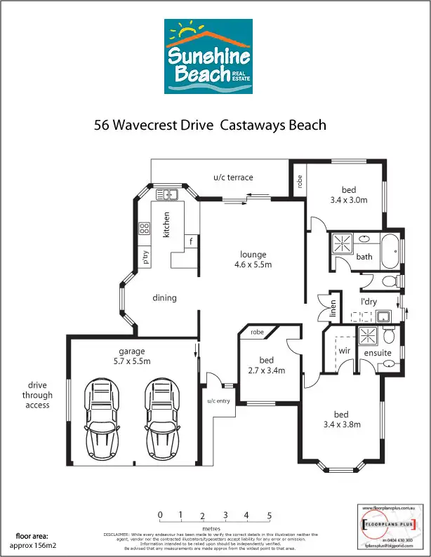 Floorplan of Homely house listing, 56 Wavecrest Drive, Castaways Beach QLD 4567