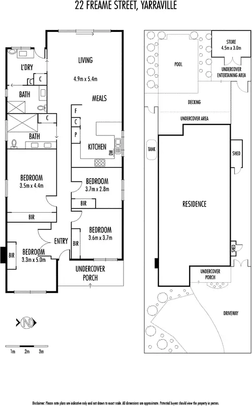 Floorplan of Homely house listing, 22 Freame Street, Yarraville VIC 3013