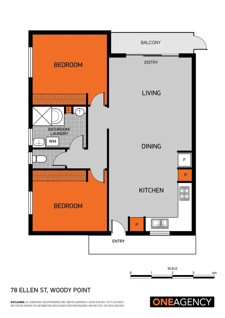 Floorplan of Homely unit listing, 7/8 Ellen Street, Woody Point QLD 4019