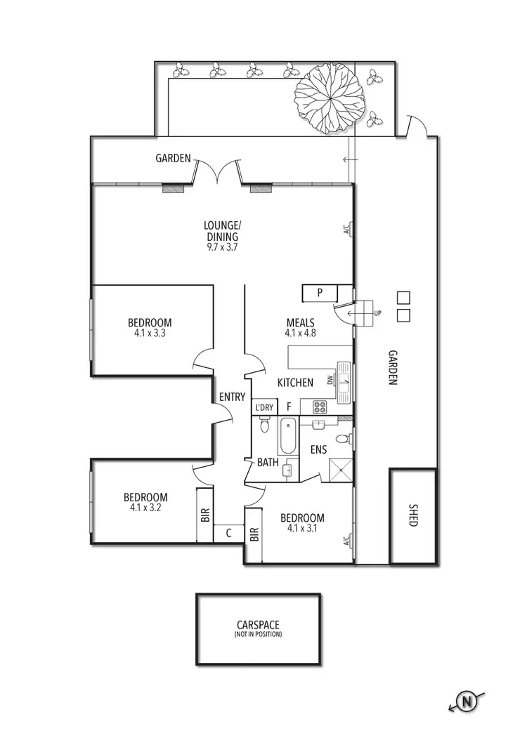 Floorplan of Homely apartment listing, 1/169 Hotham Street, St Kilda East VIC 3183