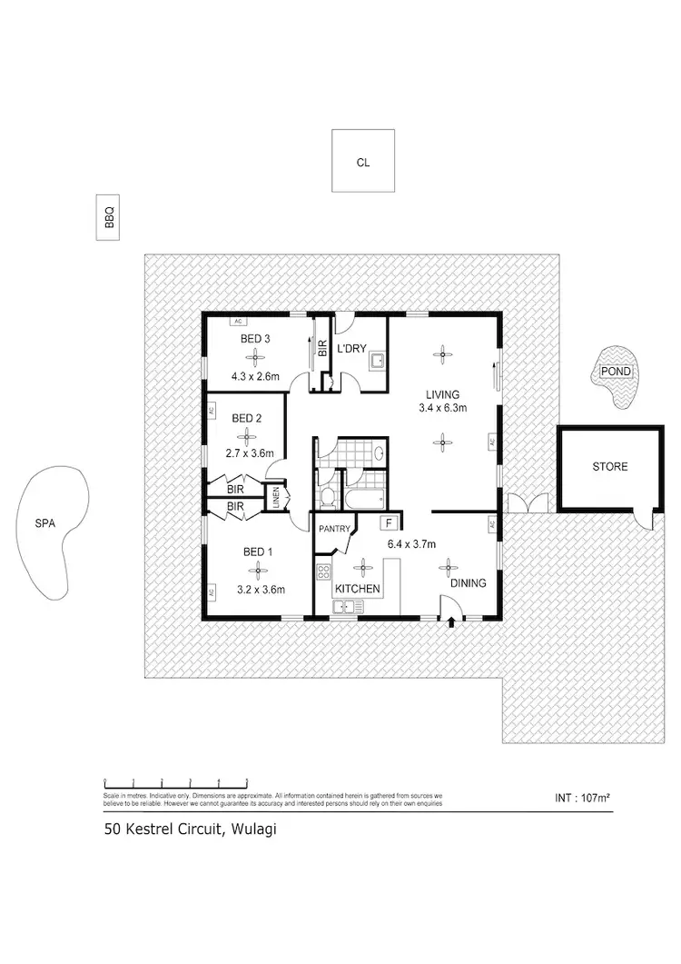 Floorplan of Homely house listing, 50 Kestrel Circuit, Wulagi NT 812