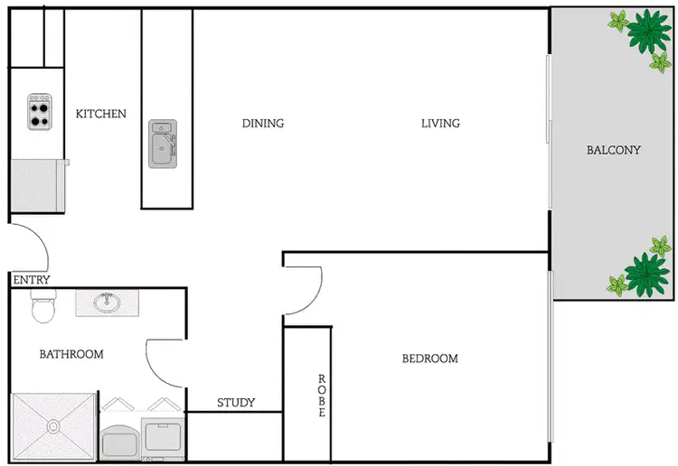 Floorplan of Homely apartment listing, 505/82 Thynne Street, Bruce ACT 2617