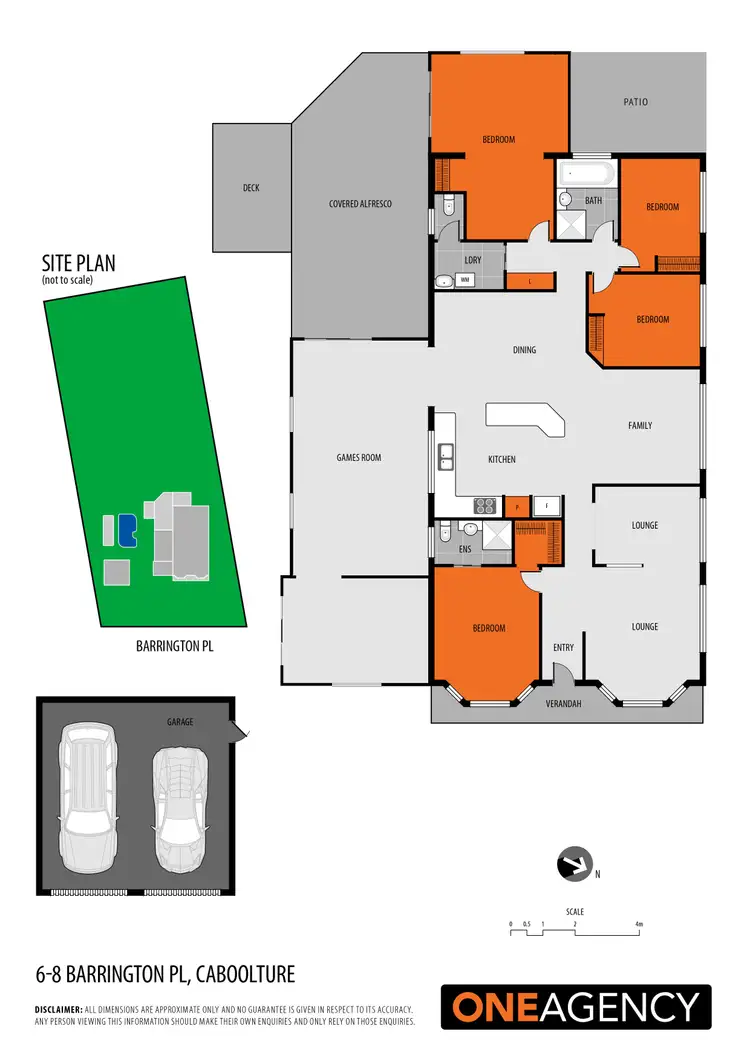 Floorplan of Homely house listing, 6-8 Barrington Place, Caboolture QLD 4510
