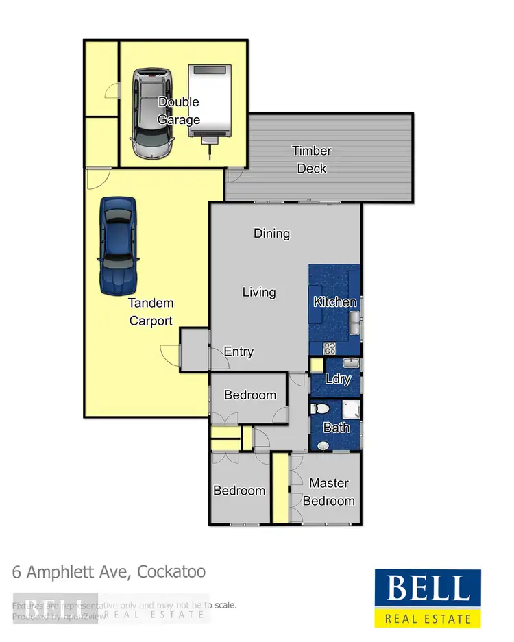 Floorplan of Homely house listing, 6 Amphlett Avenue, Cockatoo VIC 3781
