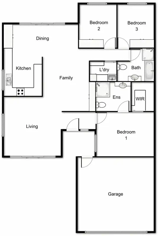 Floorplan of Homely townhouse listing, 7/70 Madigan Street, Hackett ACT 2602