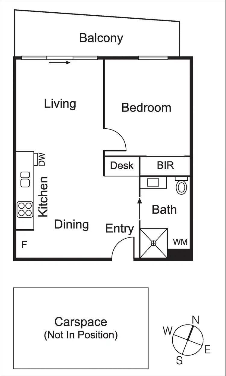 Floorplan of Homely apartment listing, 1509/612 Lonsdale Street, Melbourne VIC 3000