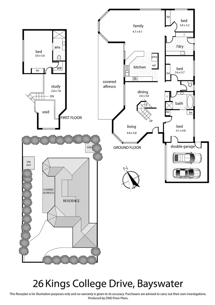 Floorplan of Homely house listing, 26 Kings College Drive, Bayswater VIC 3153