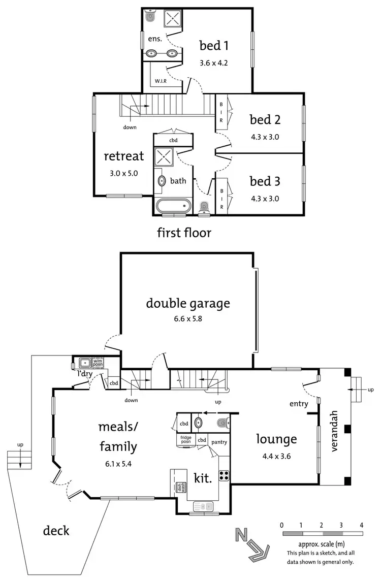Floorplan of Homely townhouse listing, 3/8-10 Malcolm Crescent, Doncaster VIC 3108