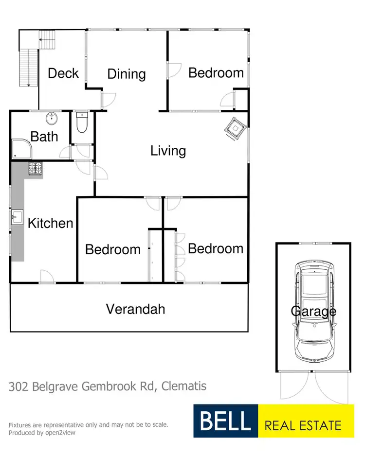 Floorplan of Homely house listing, 302 Belgrave-Gembrook Road, Clematis VIC 3782