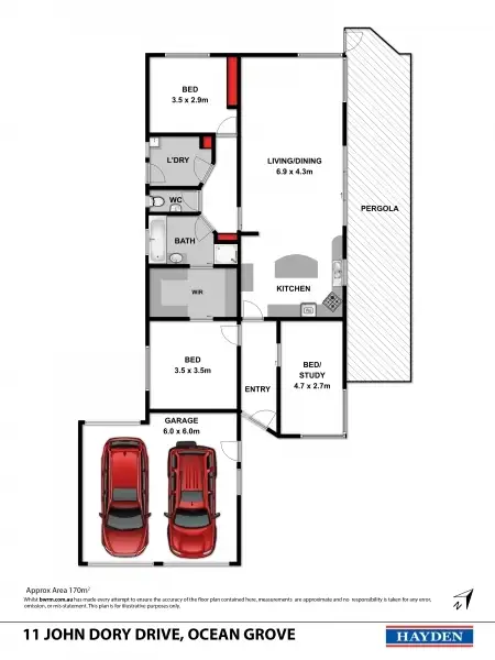Floorplan of Homely house listing, 111 John Dory Drive, Ocean Grove VIC 3226