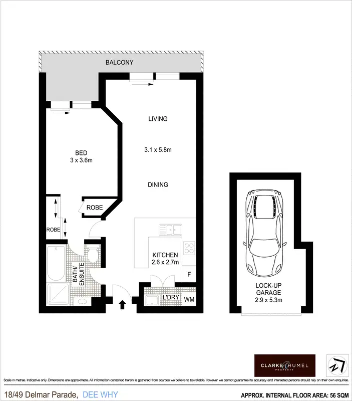 Floorplan of Homely apartment listing, 18/49-53 Delmar Parade, Dee Why NSW 2099