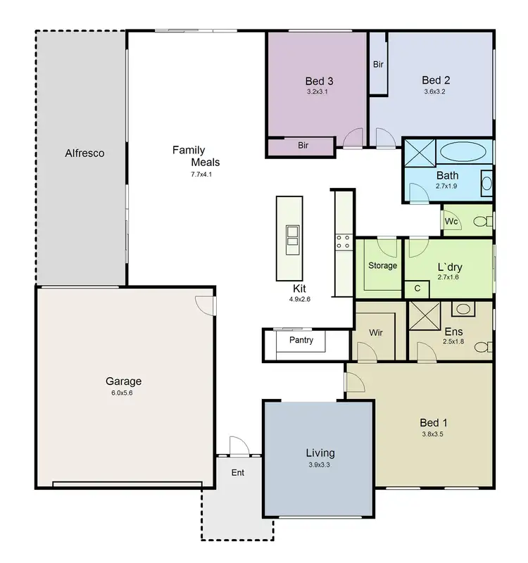 Floorplan of Homely house listing, 24 Normlyttle Parade, Miners Rest VIC 3352
