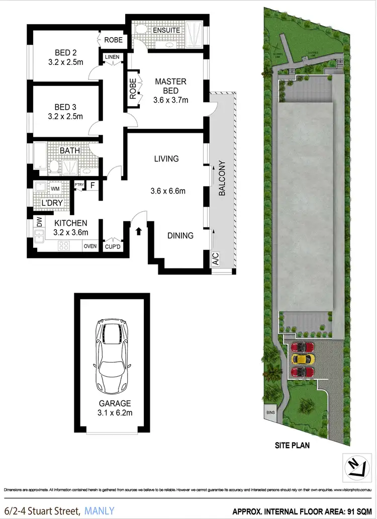 Floorplan of Homely apartment listing, 6/2-4 Stuart Street, Manly NSW 2095