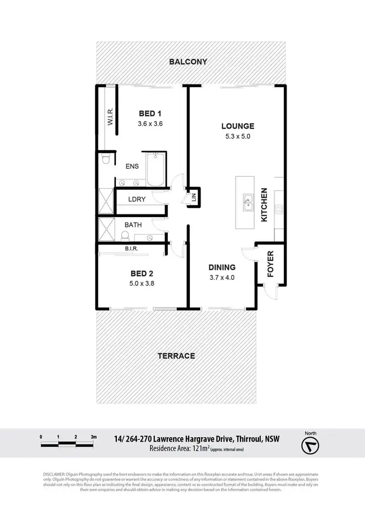 Floorplan of Homely unit listing, 14/264-270 Lawrence Hargrave Drive, Thirroul NSW 2515