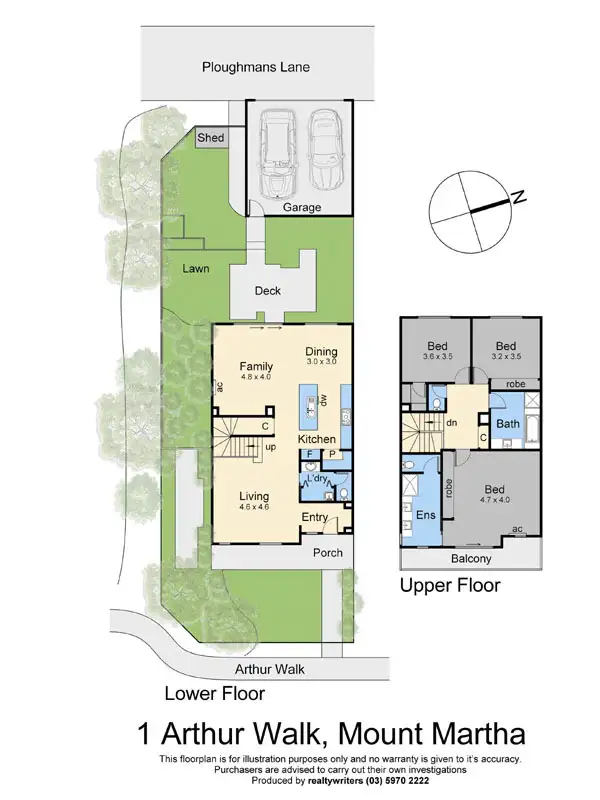Floorplan of Homely house listing, 1 Arthur Walk, Mount Martha VIC 3934