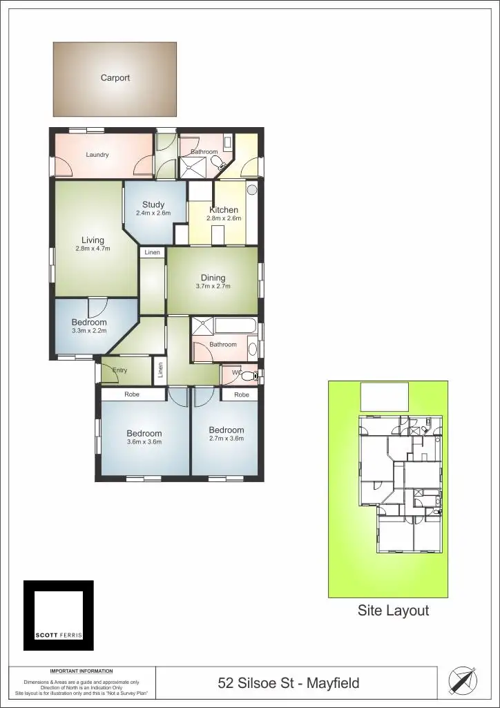 Floorplan of Homely house listing, 52 Silsoe Street, Mayfield NSW 2304