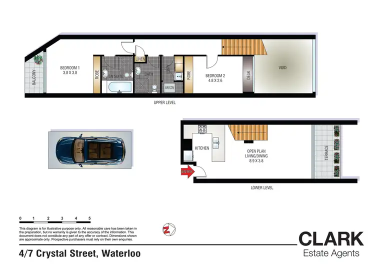 Floorplan of Homely apartment listing, 4/7 Crystal Street, Waterloo NSW 2017