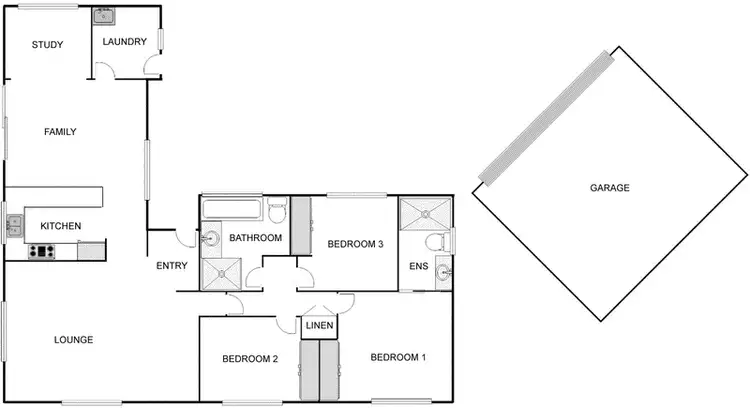 Floorplan of Homely house listing, 8 Lake Place, Conder ACT 2906