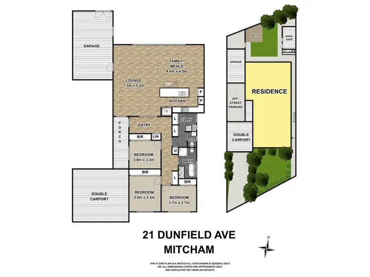 Floorplan of Homely house listing, 21 Dunfield Avenue, Mitcham VIC 3132