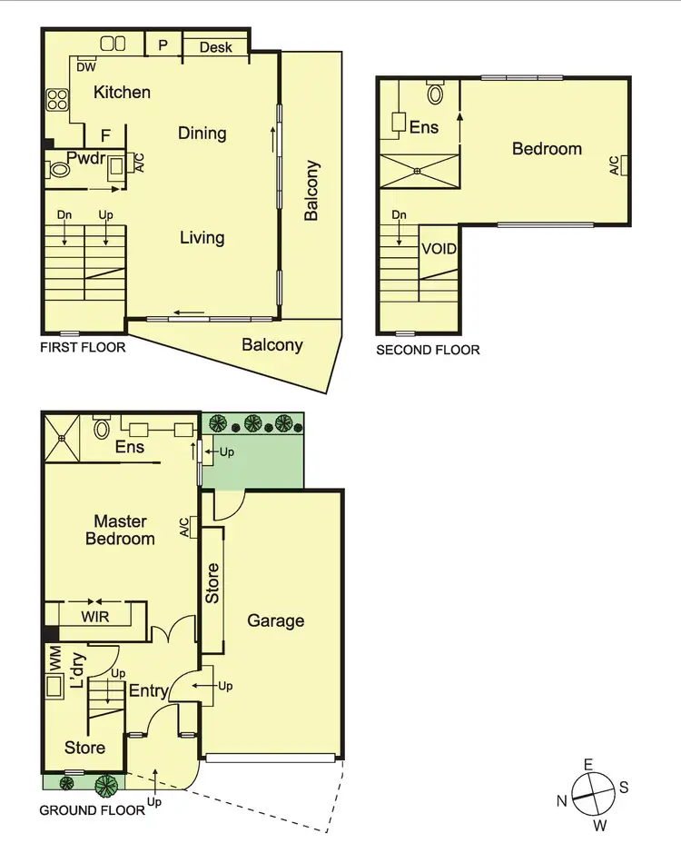 Floorplan of Homely townhouse listing, 5/376 Inkerman Street, St Kilda East VIC 3183