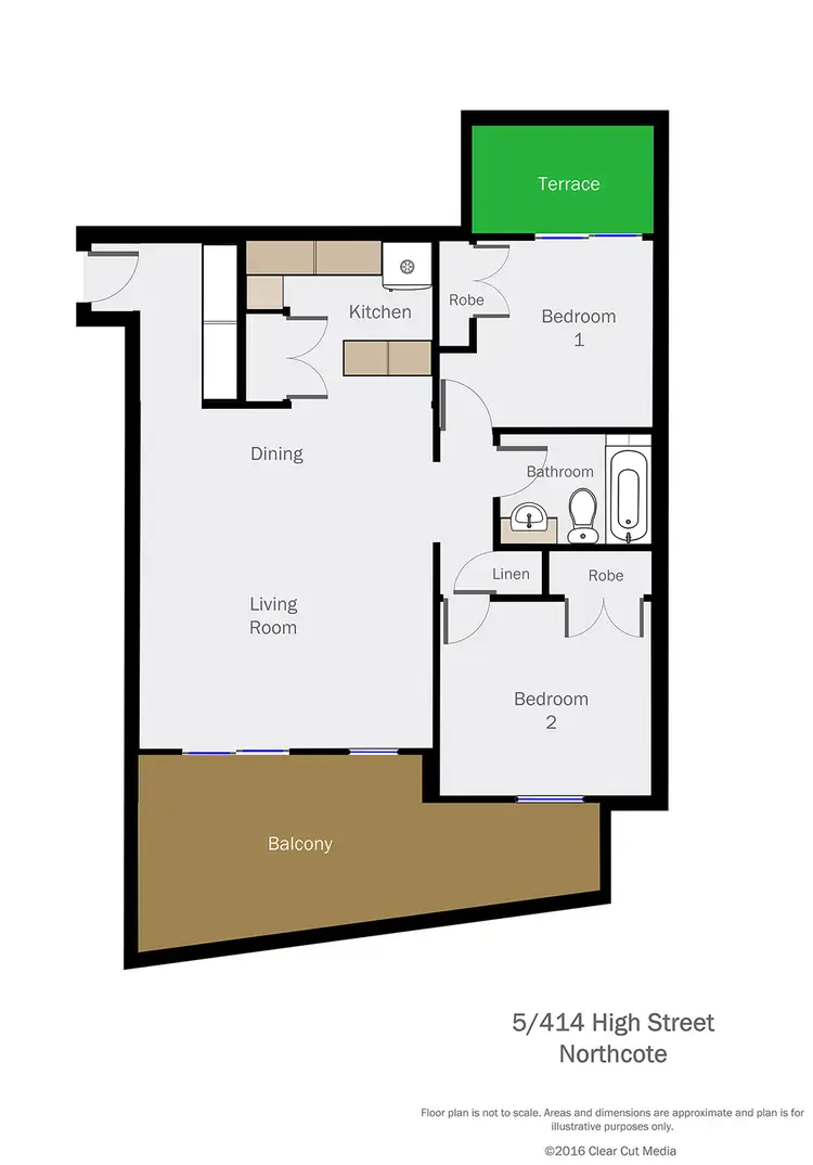 Floorplan of Homely apartment listing, 5/414 High Street, Northcote VIC 3070