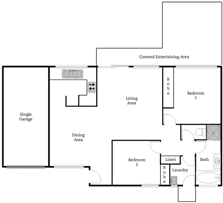 Floorplan of Homely townhouse listing, 10/13 Lorne Place, Palmerston ACT 2913