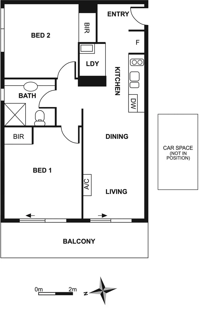 Floorplan of Homely apartment listing, A24/1-5 Grantham Street, Brunswick West VIC 3055