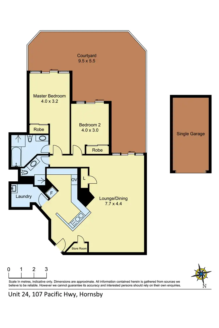 Floorplan of Homely unit listing, 24/107 - 115 Pacific Highway, Hornsby NSW 2077