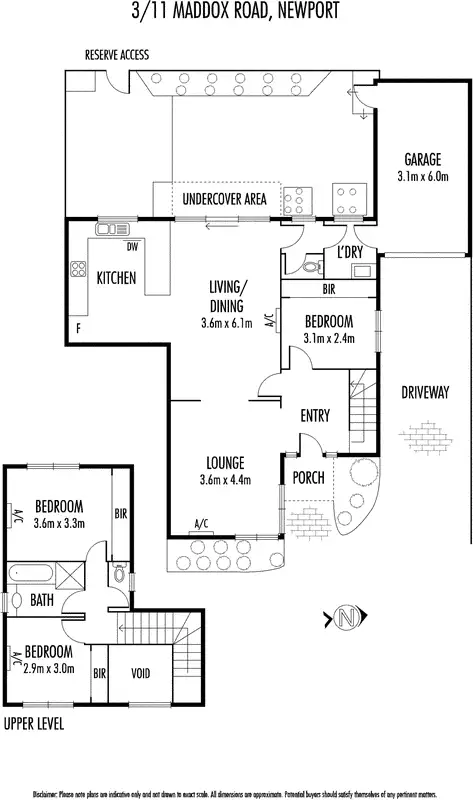 Floorplan of Homely house listing, 3/11 Maddox Road, Newport VIC 3015