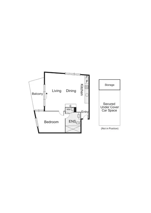 Floorplan of Homely apartment listing, 307/105 Nott Street, Port Melbourne VIC 3207