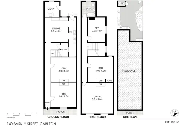 Floorplan of Homely house listing, 140 Barkly Street, Carlton VIC 3053