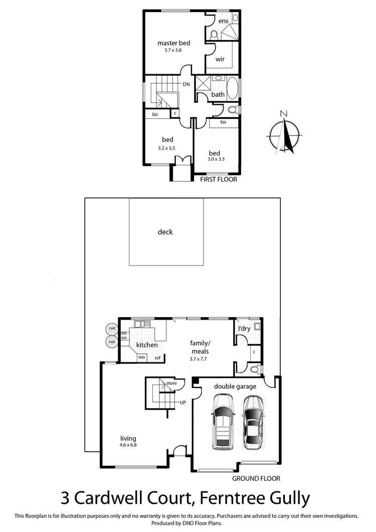 Floorplan of Homely unit listing, 3 Cardwell Court, Ferntree Gully VIC 3156