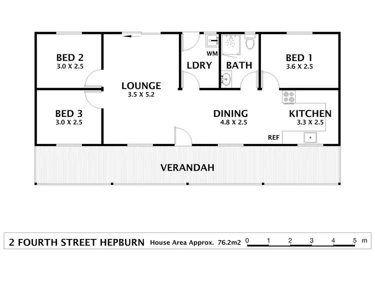Floorplan of Homely house listing, 2A Fourth Street, Hepburn Springs VIC 3461