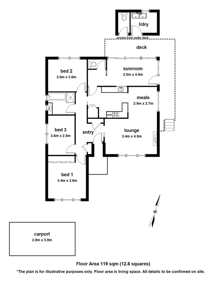 Floorplan of Homely house listing, 139 Old Belgrave Road, Upwey VIC 3158