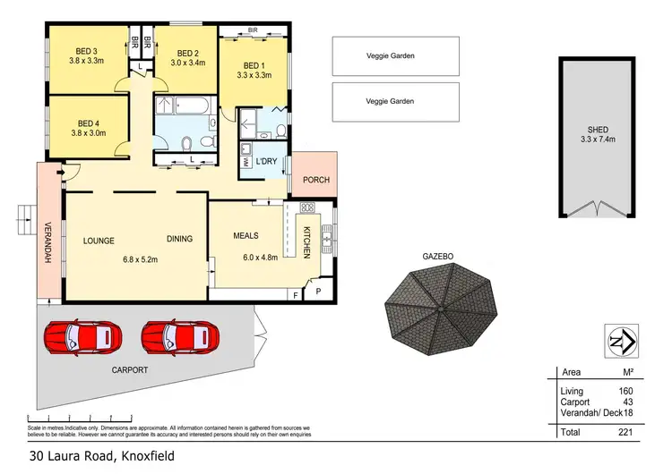 Floorplan of Homely house listing, 30 Laura Road, Knoxfield VIC 3180